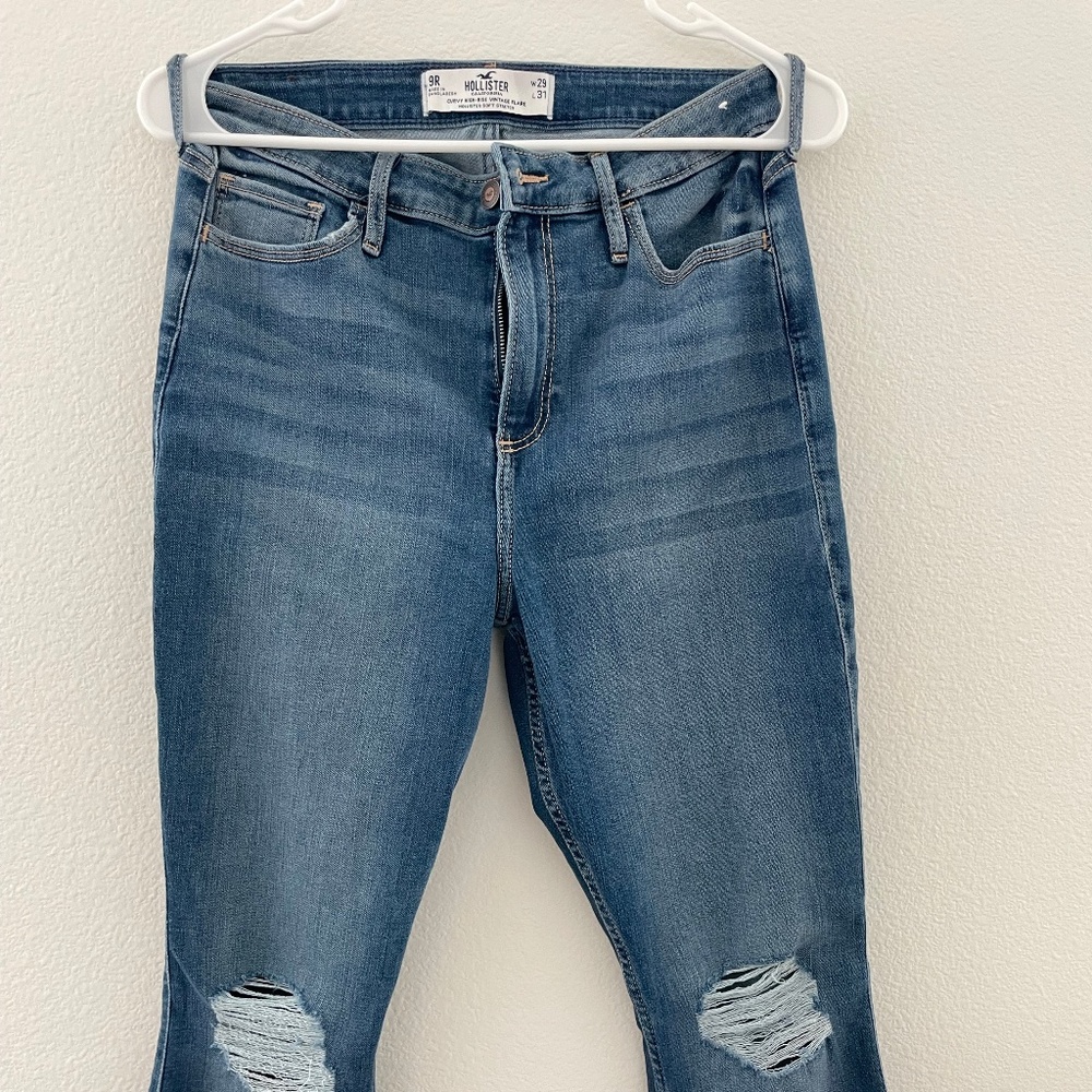 Hollister Curvy High Rise Vintage Flare Jeans